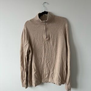 H&M men’s cotton quarter zip sweater